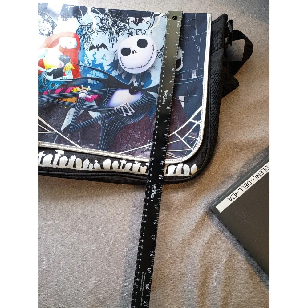 Disney Nightmare Before Christmas Messenger Bag Laptop,‎ Crossbody, Jack & Sally